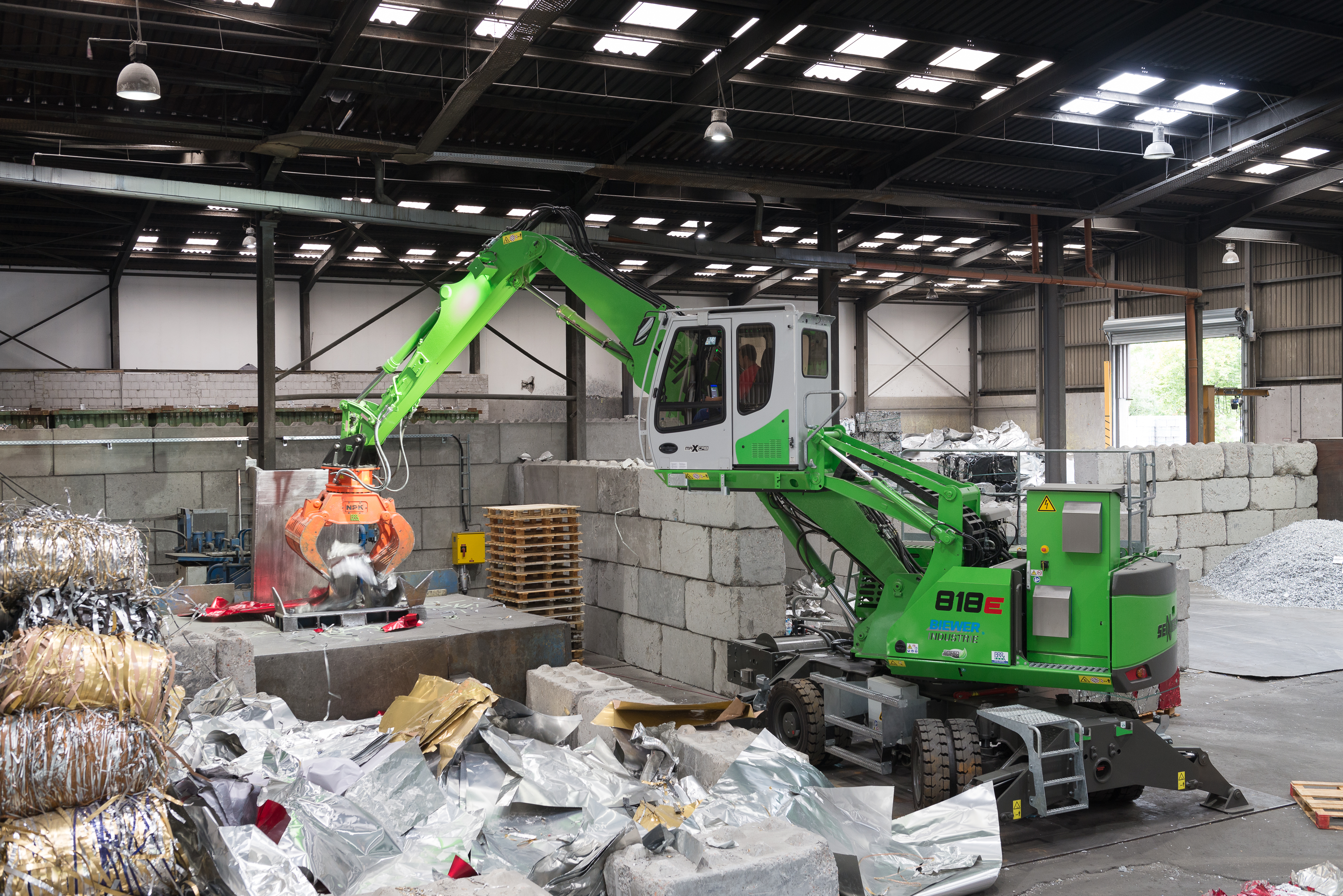 Electric material handler