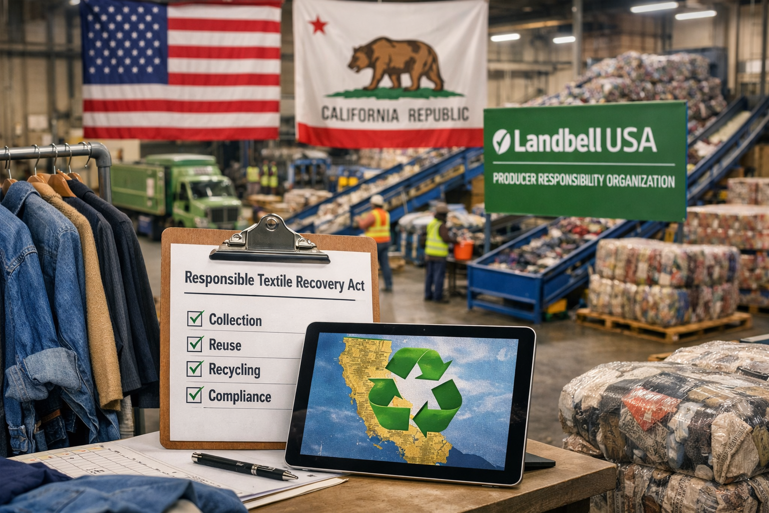 California selects Landbell USA for Textile PRO