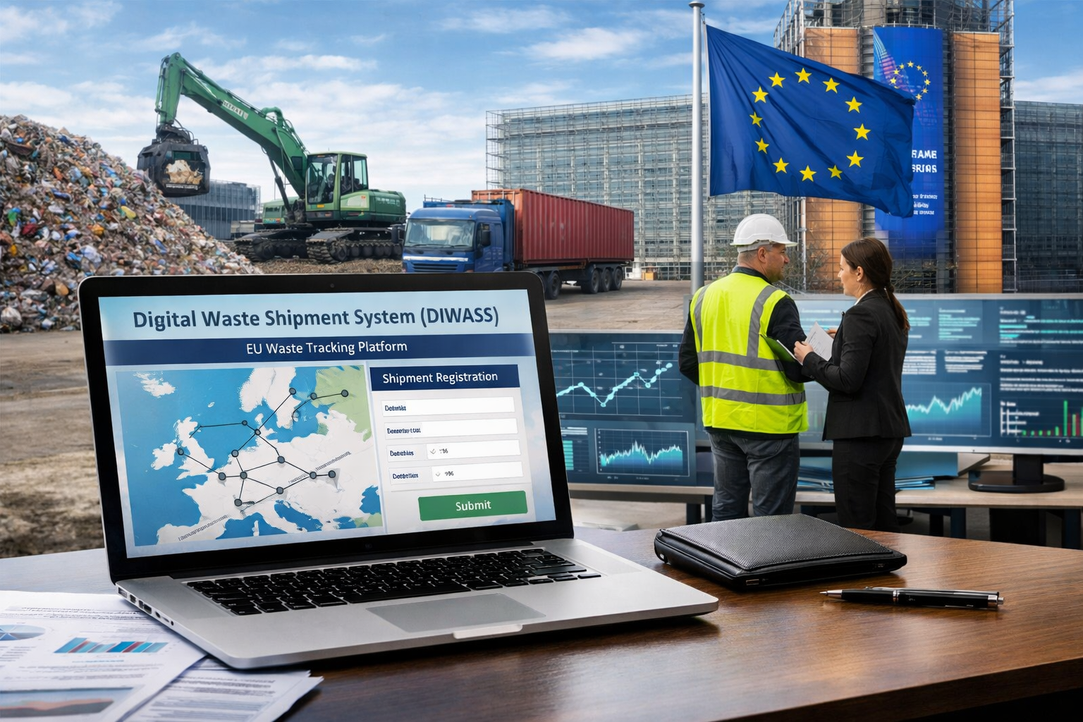 digital waste shipment system